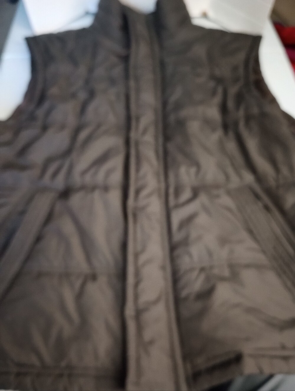 Sonoma Life + Style Men Brown Puffered Quilted Vest Lightweight X-large